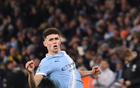 福登曼城生涯已打進109球，超越德佈勞內位居隊史射手榜第16